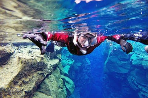 Drysuit Snorkeling in Silfra