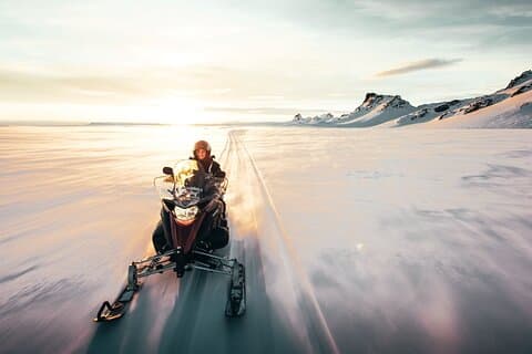 Glacier snowmobiling