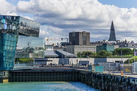 The Harpa Concert hall is world famous for it´s unique shape and LCD display exterior