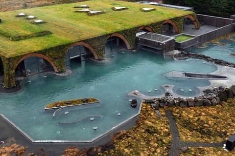 Laugarás Lagoon features multiple pools of varying heat as well as sauna, cascading waterfall and cold plunge