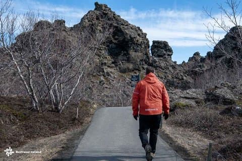 Mývatn, waterfalls and a volcano