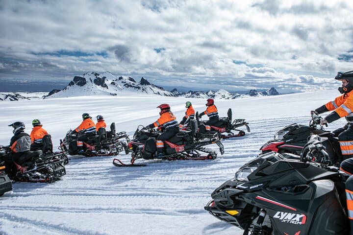 Super Jeep Golden Circle & Snowmobile on Glacier from Reykjavik