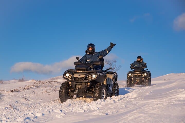 1.5 hour ATV Mountain Peak adventure with pickup from Reykjavik