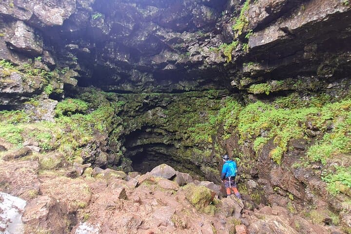 Geological Lava Tunnel Adventure in Arnarker Cave
