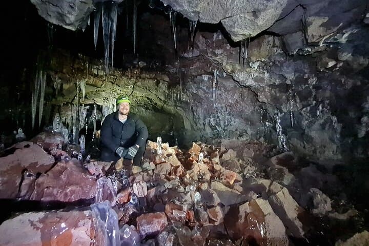 Geological Lava Tunnel Adventure in Arnarker Cave