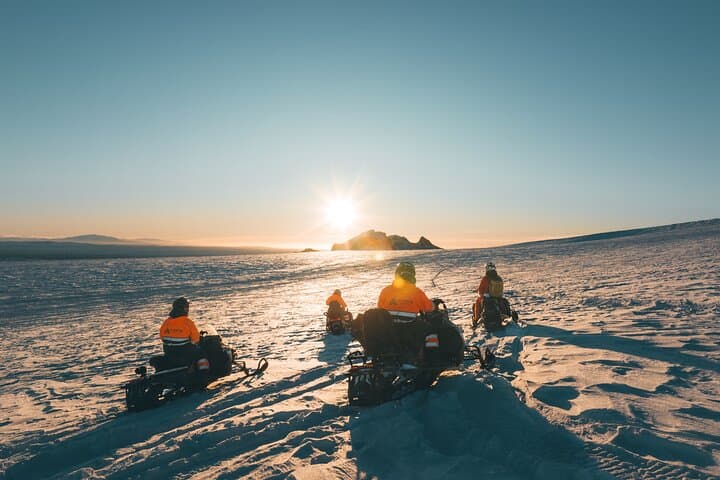 Glacier Snowmobiling and Natural Ice Cave Tour from Reykjavik