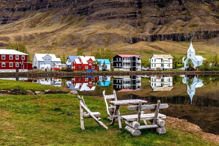 The town of Seyðisfjörður is a charming coastal gem on the east of Iceland