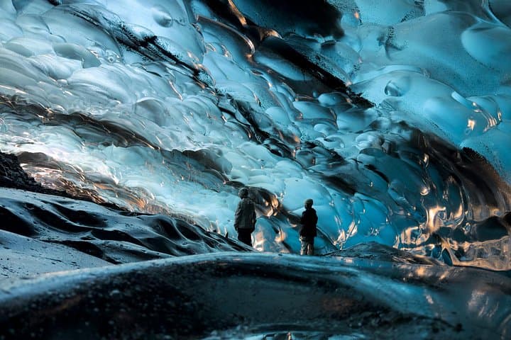 Remote ice cave