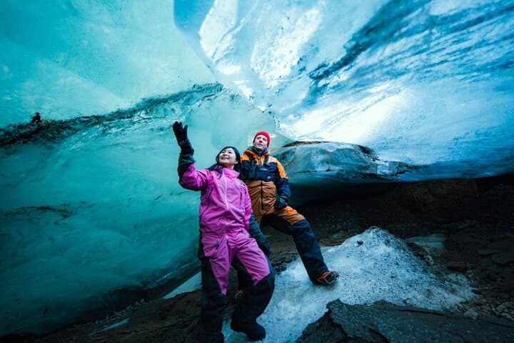 Snowmobiling & Natural Ice Cave from Geysir Area