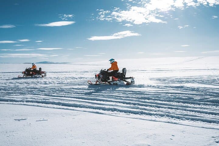 Snowmobiling & Natural Ice Cave from Geysir Area