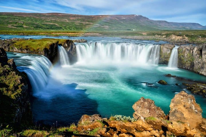 Akureyri: Whale Watching & Goðafoss Waterfall Small-Group Tour