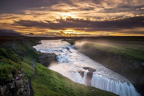 Gullfoss Waterfall