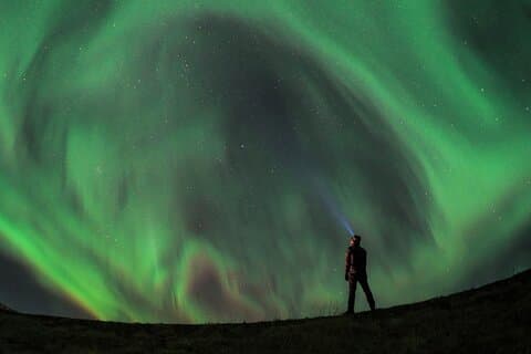 Solar storms are a surreal experience to behold, Iceland is one of the few places where you can witness them.