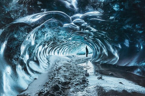 Marvel at glacial formations carved by nature over centuries