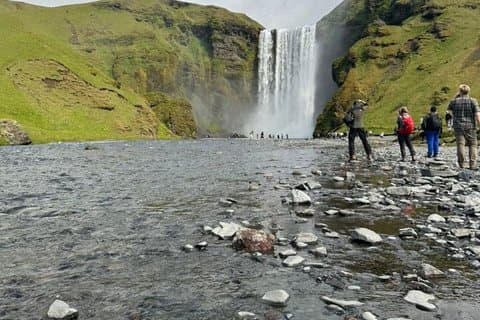 South Coast Private Tour Waterfalls Glacier and Black Sand Beach