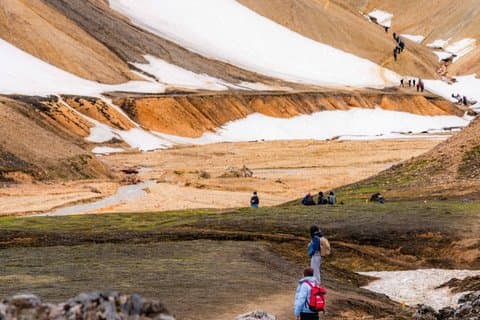 Reykjavík: Landmannalaugar Hike Paradise with Natural Hot Springs
