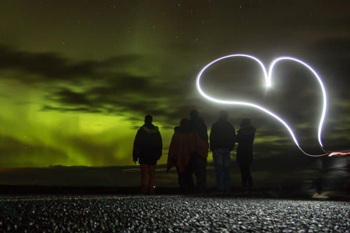 Northern lights taken at Hellisheiðsivirkjun in our private tour.