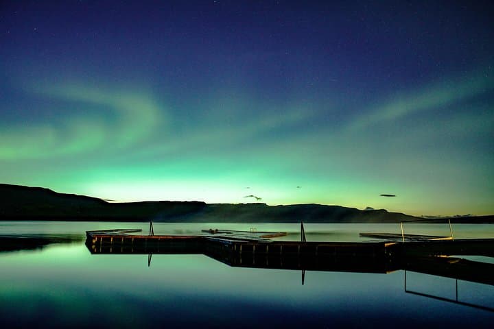 Northern Lights at Vök Baths