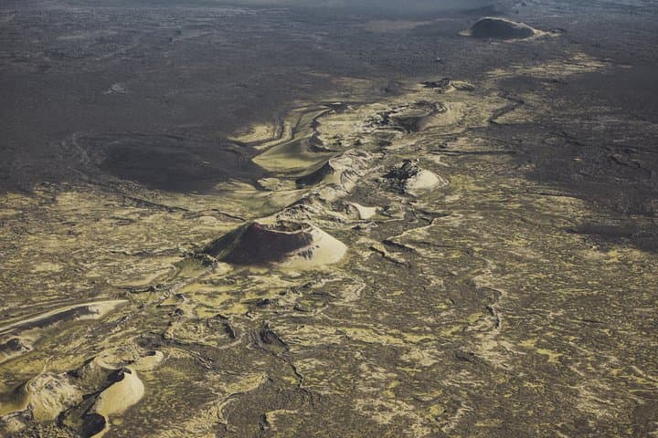 Airplane Sightseeing flight over Laki craters and highland