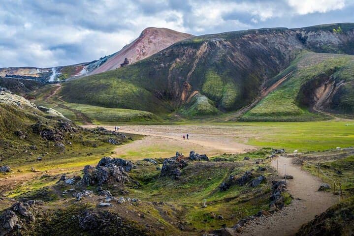 Landmannalaugar Hiking, Haifoss Waterfall and Hot Springs Tour