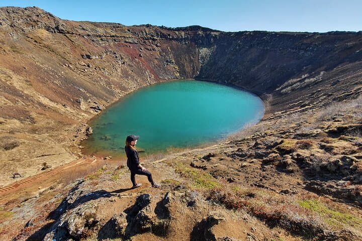 Small-Group Golden Circle, Hvammsvík Spa with Ticket & Crater
