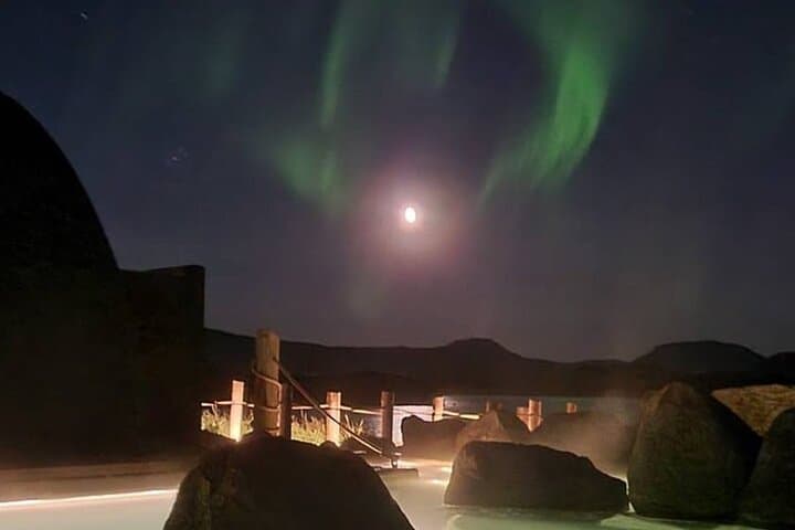 Hvammsvík is the perfect place to watch the northern lights