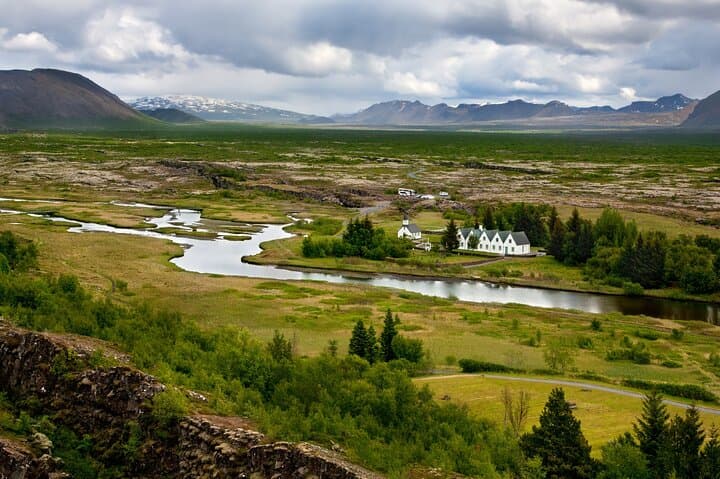 Þingvellir National Park is a true sight to behold, be ready to hike down into this fantastic landscape.