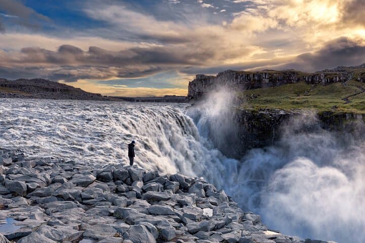 Dettifoss, Europe´s most powerful waterfall. In winter, this stop is not guaranteed