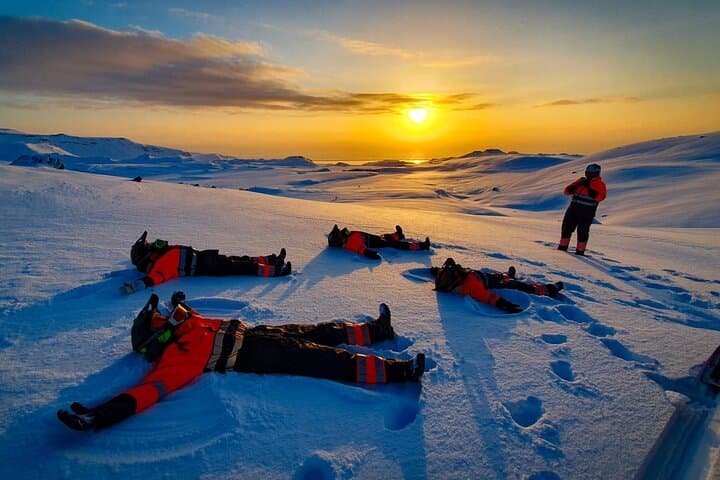 Snowmobiling on Eyjafjallajökull