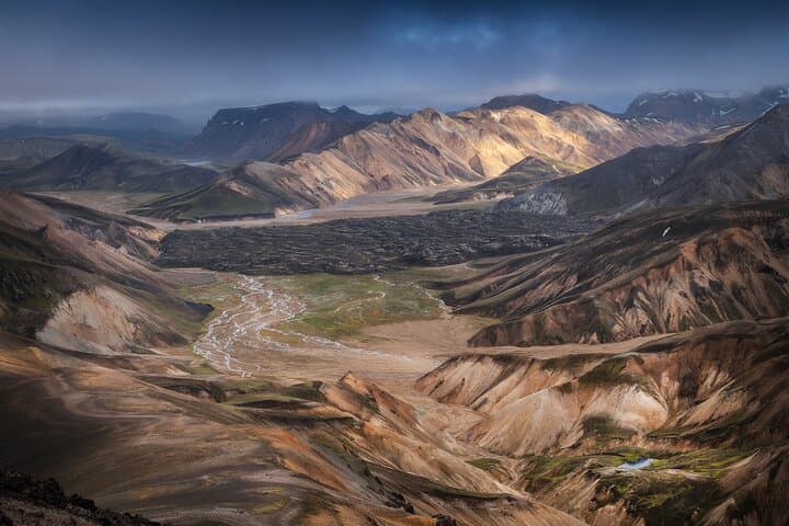 Landmannalaugar Hiking Haifoss Waterfall and Nature Bath