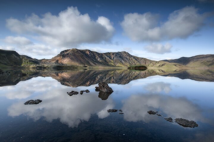 Landmannalaugar Hiking Haifoss Waterfall and Nature Bath