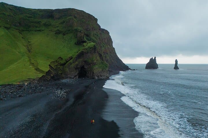 Private Black Sand Beach, Glacier Hike and Waterfalls