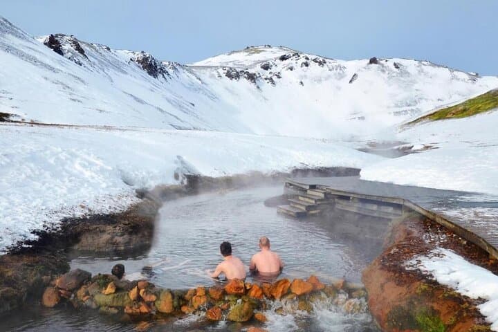 Chilling in the hot river
