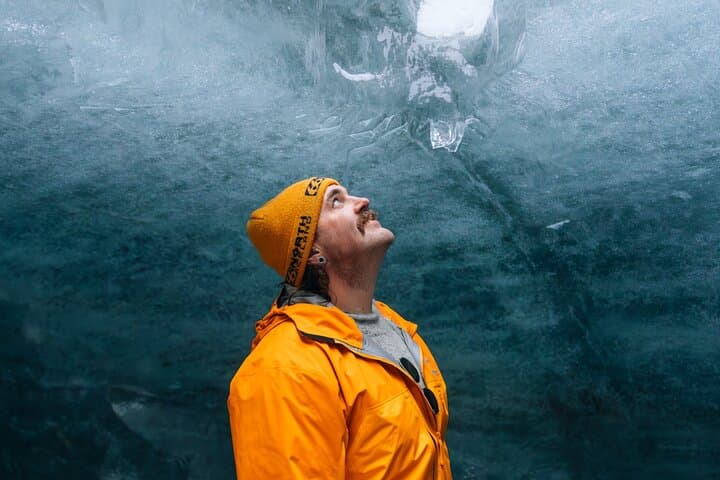 Check out the blue ice!