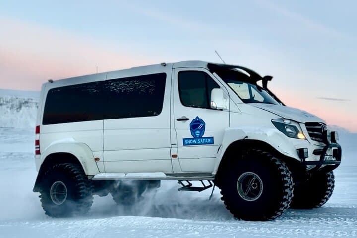 Snowmobile Adventure on Langjökull Glacier with Pickup