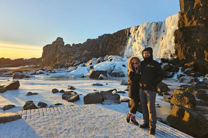 Private Golden Circle with Snowmobile Ride from Reykjavik