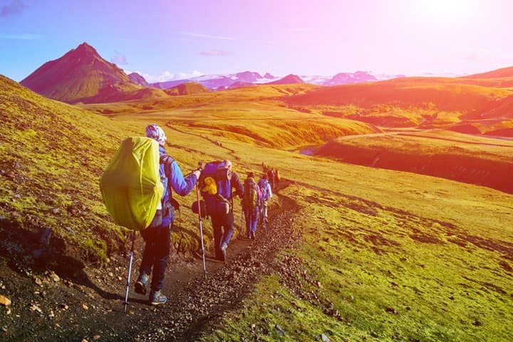 Landmannalaugar Highlands 4x4 Minibus Tour with Hot Spring Bath