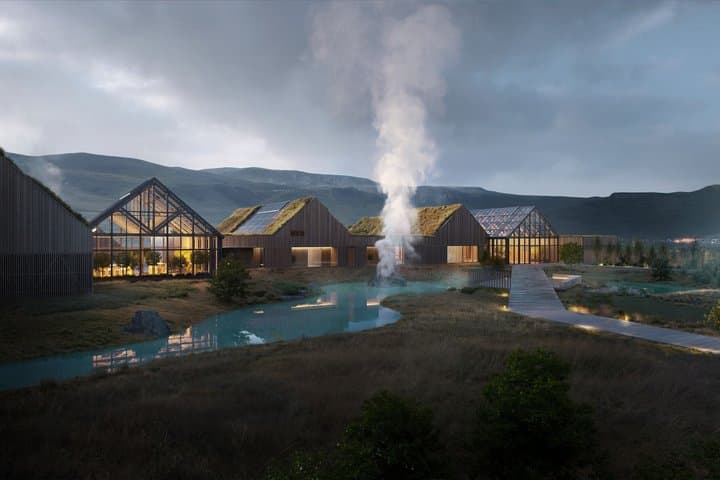 Reykjaböð Hot Springs Admission and Transfer from Reykjavík