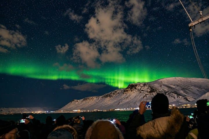 Northern Lights Boat Tour with Hot Chocolate and Free Retry
