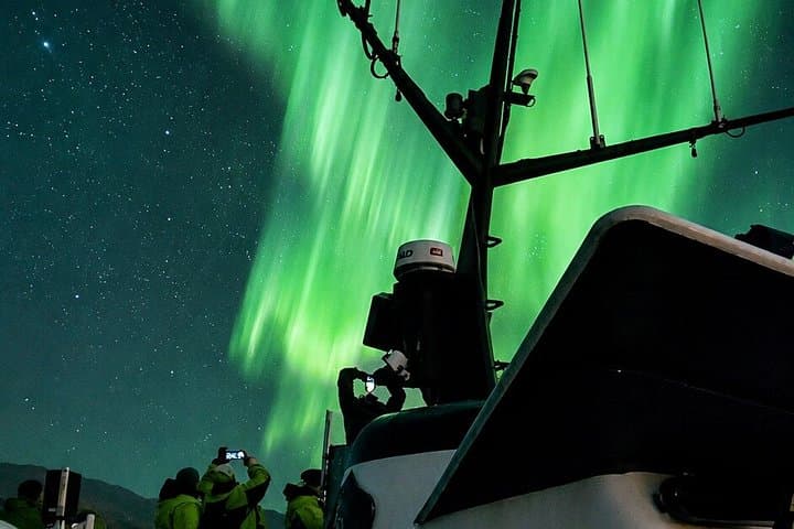 Northern Lights Boat Tour with Hot Chocolate and Free Retry